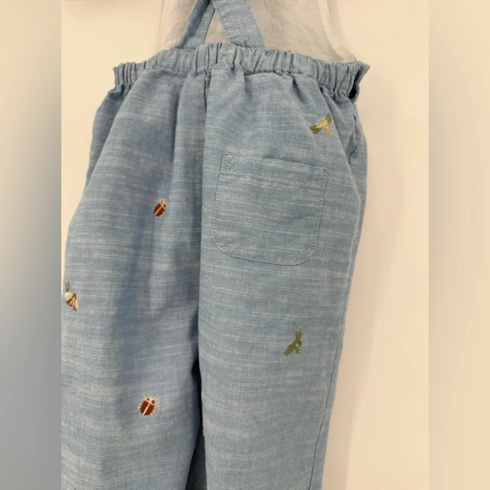 Janie and Jack Baby Button Bug Friends Cotton Coveralls - Picture 9 of 15
